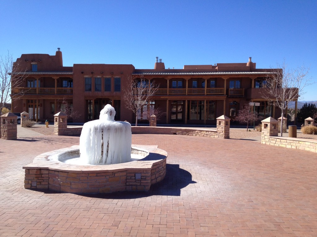 ice in fountain