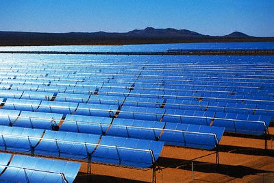 Rows of Solar Power Panels