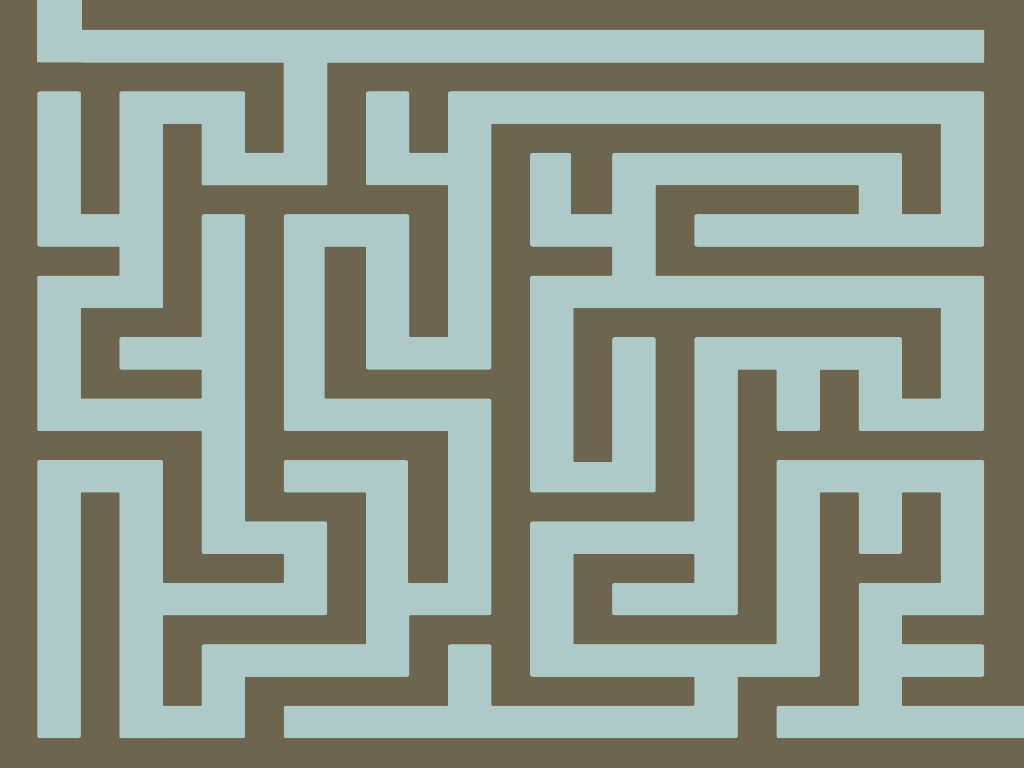 maze brown blue