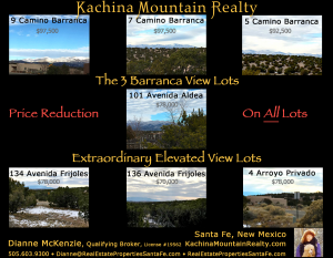 7 view lots for sale in santa fe