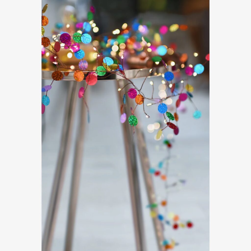 confetti string lights
